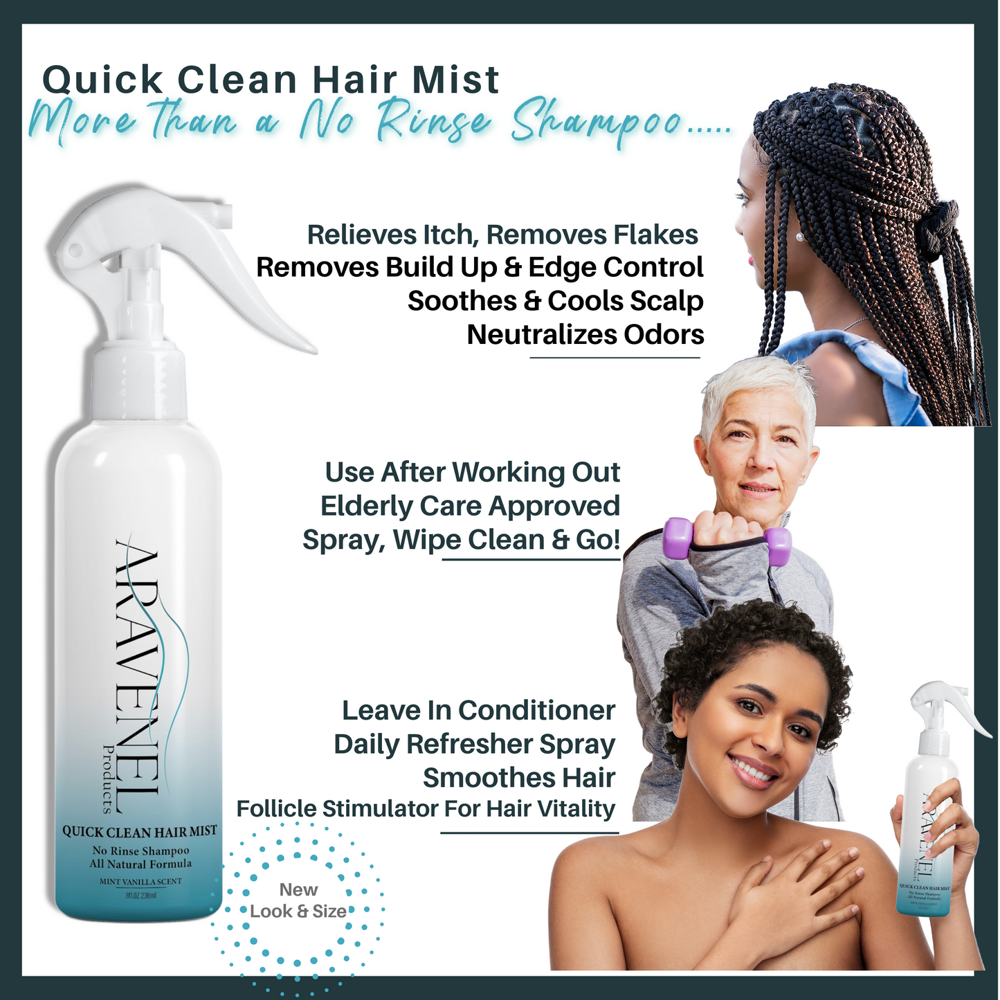 8oz Quick Clean Hair Mist