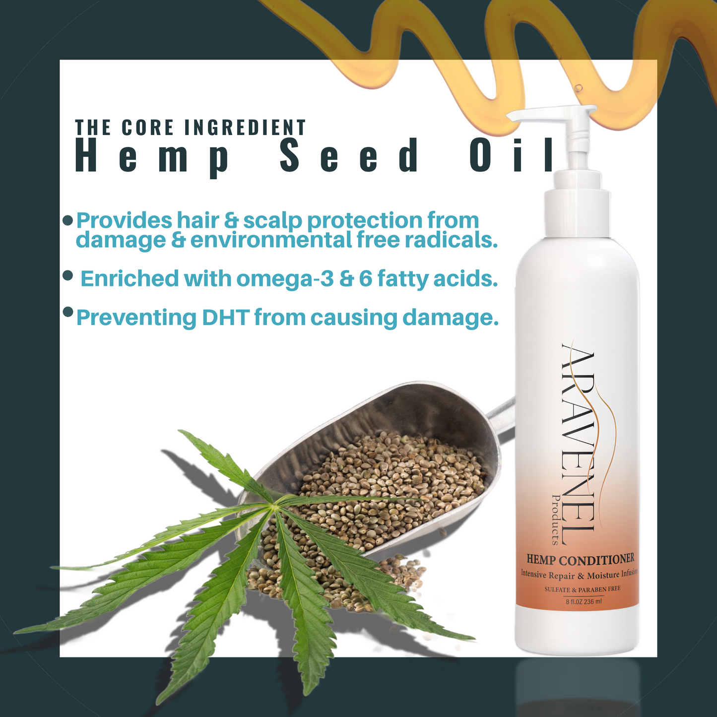 New & Improved Hemp Seed Luxurious Conditioner